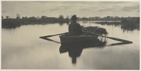 Remando a casa lo Schoof-Stuff da Vita e Paesaggio sui Norfolk Broads, 1886, tavola XXI, 1886