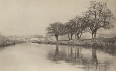 Il villaggio vicino al fiume, 1890-1891, stampato 1893
