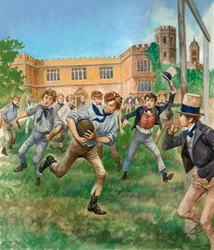 Ragazzi che giocano a rugby