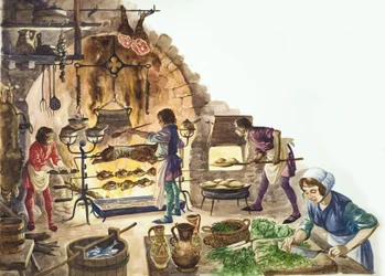 La cucina di un ricco signore