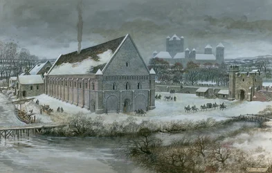 Westminster Hall nella neve