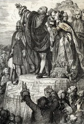 Celebrazione della prima Festa della Federazione il 14 luglio 1790 presso l