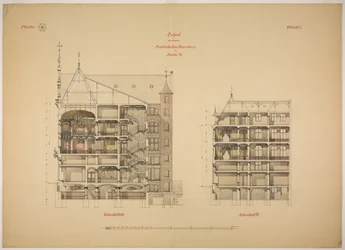 Rathskeller Neubau, Halle (Saale), Sassonia-Anhalt, Germania, Due sezioni