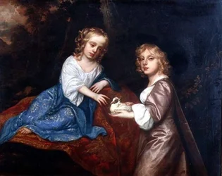 Doppio Ritratto di Charles Dormer, Visconte Ascott e sua sorella, Lady Elizabeth Dormer