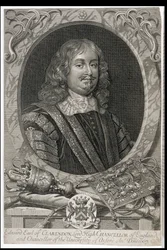 Edward Hyde, 1° Conte di Clarendon (1609-74), inciso da M. Burg