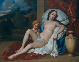Ritratto di una giovane donna (Barbara Villiers o Nell Gwyn) e di un bambino, come Venere e Cupido