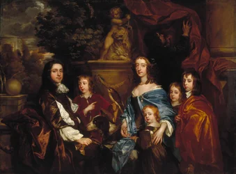 Sir Edward Hales e la sua famiglia, 1656