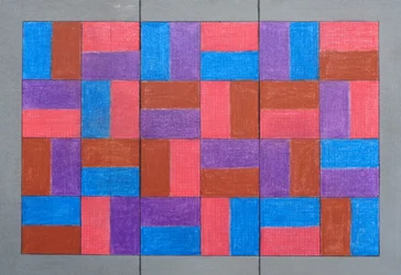 Trittico piastrellato, 2020