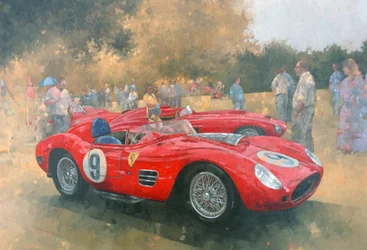 Ferrari, giornata a Meadow Brook