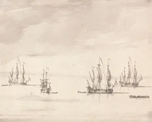 Navi da guerra al largo di Sheerness