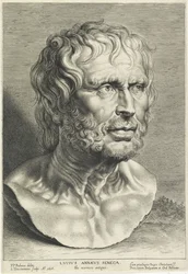 Busto di Seneca, inciso da Lucas Vorsterman