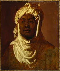 Un africano con turbante - uno schizzo