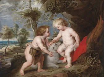 Cristo e Giovanni Battista da bambini