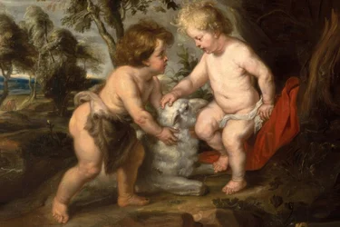 Il piccolo Gesù con il bambino Giovanni