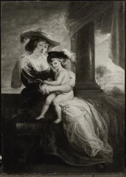 Hélène Fourment e suo figlio Frans (copia da)