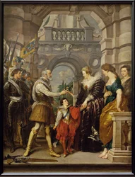 Enrico IV parte per la guerra in Germania