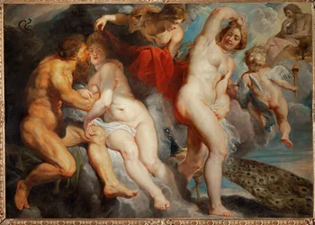 Ixione, re dei Lapiti, ingannato da Giunone (dipinto su tela)