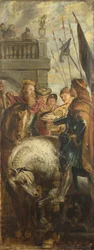 I re Clothar e Dagoberto discutono con un araldo dell