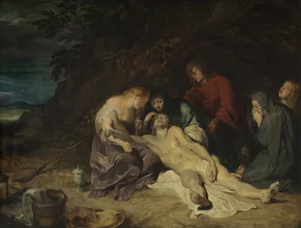 Compianto sul Cristo morto con San Giovanni e le Sante Donne