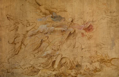 Minerva ed Ercole che trattengono Marte (olio su tavola)