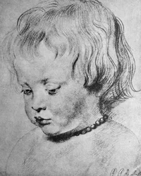 Nicholaas Rubens che indossa una collana di corallo