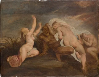 Ninfe e dio fluviale (frammento di una raffigurazione della caduta di Fetonte)