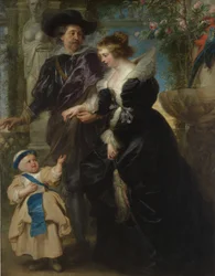 Rubens, sua moglie Helena Fourment e il loro figlio Frans, ca. 1635
