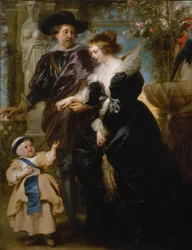 Rubens, sua moglie Helena Fourment e il loro figlio Frans, c.1635