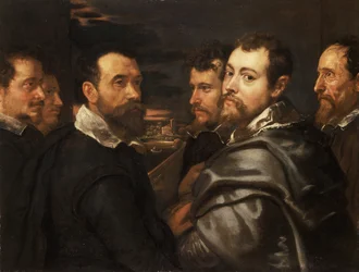 Autoritratto in un cerchio di amici di Mantova, ca 1604