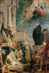 San Francesco Saverio benedice i malati