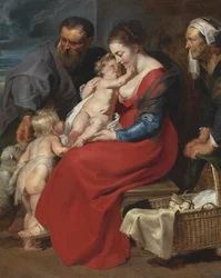 La Sacra Famiglia con i santi Elisabetta e Giovanni Battista