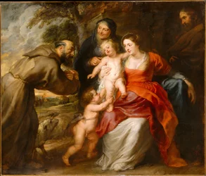 La Sacra Famiglia con i Santi Francesco e Anna e il Bambino San Giovanni Battista