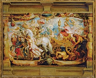 Il trionfo della Chiesa (dipinto su tela)