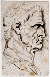 Vespasiano, da dieci disegni di otto dei primi dodici Cesari, dopo le medaglie di Giovanni da Cavino