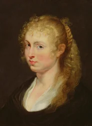 Giovane donna con capelli ricci, c.1618-20
