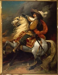 Josias Rantzau, ritratto equestre / Dipinto di Kroeyer dopo Alaux