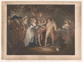 Rosalind sorprende Orlando nel bosco