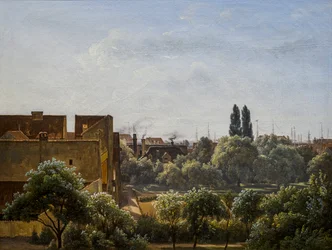 Vista frontale di Charlottenborg verso l