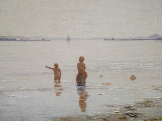 Vista sul fiordo di Roskilde vicino a Frederikssund, Zelanda