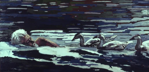Il fiume: Conrad Lorenz con Goslings