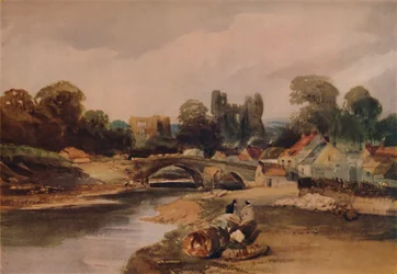 Un villaggio su un fiume, c1824, 1935