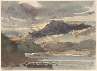 Studio per «Il traghetto» - Snowdon da Llyn Padran, Galles del Nord