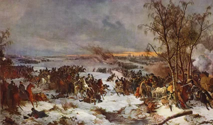 La battaglia di Krasnoi (litografia a colori)