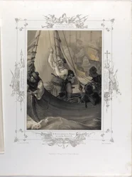 Constantine Kanaris distrugge con il fuoco tre navi turche di linea a Tchesme dall