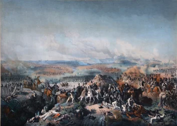 La battaglia di Borodino del 26 agosto 1812, primo quarto del XIX secolo