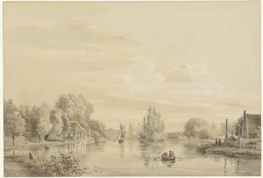Veduta del Vecht verso la tenuta Slotzigt