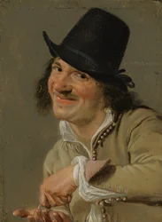 Udito: Un Uomo che Conta Monete. Dalla serie Personificazioni dei Cinque Sensi, c.1635-66