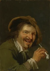 Olfatto: Un Uomo che Ride Fumando una Pipa. Dalla serie Personificazioni dei Cinque Sensi, c.1635-66