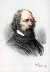 Alfred Tennyson, 1º Barone Tennyson, poeta inglese, c1890