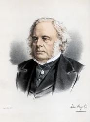 John Bright, statista radicale e liberale britannico, c1890